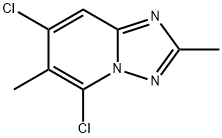 5,7-DICHLORO-2,6-DIMETHYL[1,2,4]TRIAZOLO[1,5-A]PYRIDINE Struktur