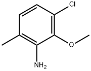 Benzenamine, 3-chloro-2-methoxy-6-methyl- Struktur