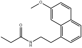 Propanamide, N-[2-(7-methoxy-1-naphthalenyl)ethyl]- Struktur