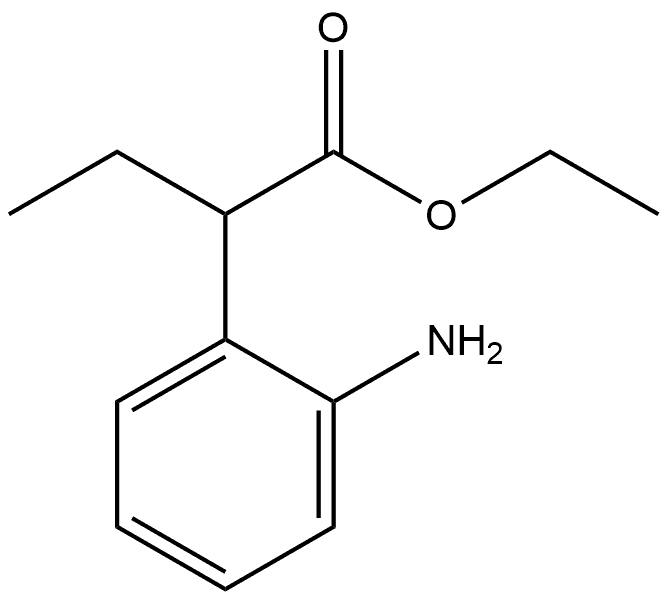 Benzeneacetic acid, 2-amino-α-ethyl-, ethyl ester Struktur