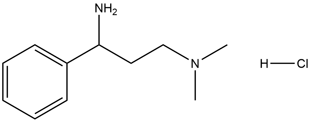 N1,N1-dimethyl-3-phenylpropane-1,3-diaminehydrochloride Struktur