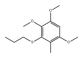 Benzene, 1,2,5-trimethoxy-4-methyl-3-(propylthio)-