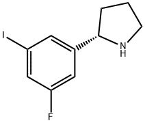 2-(3-fluoro-5-iodophenyl)pyrrolidine Struktur