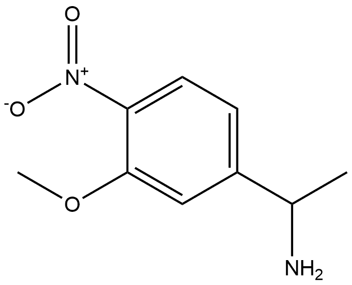 1-(3-Methoxy-4-nitro-phenyl)-ethylamine Struktur