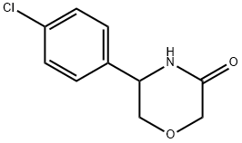 3-Morpholinone, 5-(4-chlorophenyl)- Struktur