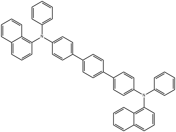 [1,1':4',1''-Terphenyl]-4,4''-diamine, N4,N4''-di-1-naphthalenyl-N4,N4''-diphenyl- Struktur