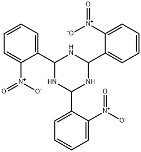 1,3,5-Triazine, hexahydro-2,4,6-tris(2-nitrophenyl)- Struktur