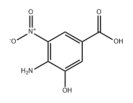 Benzoic acid, 4-amino-3-hydroxy-5-nitro- Struktur