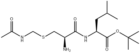 L-Leucine, S-[(acetylamino)methyl]-L-cysteinyl-, 1,1-dimethylethyl ester Struktur