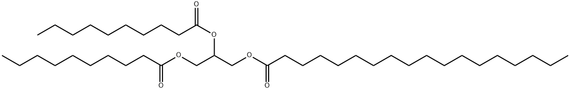 1,2-Didecanoyl-3-Stearoyl-rac-glycerol Struktur