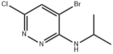 3-Pyridazinamine, 4-bromo-6-chloro-N-(1-methylethyl)- Struktur