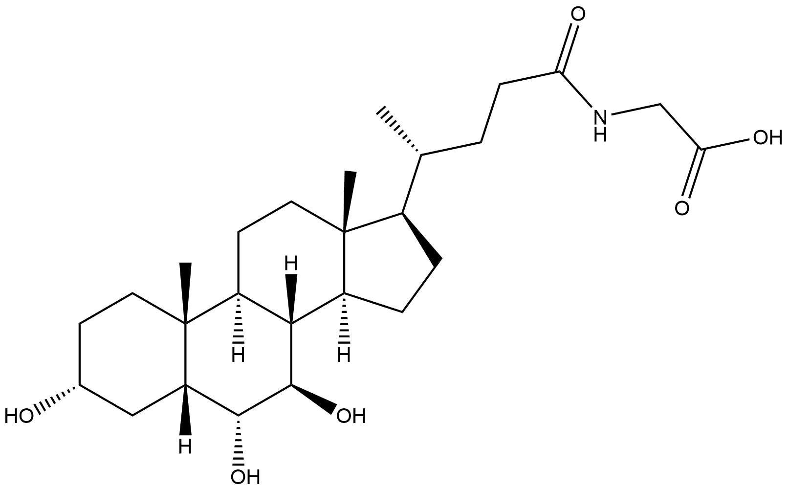 Glyco-w-Muricholic Acid Struktur