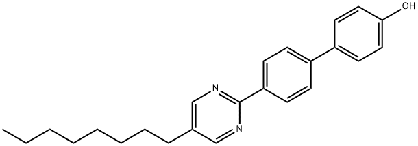 [1,1'-Biphenyl]-4-ol, 4'-(5-octyl-2-pyrimidinyl)- Struktur