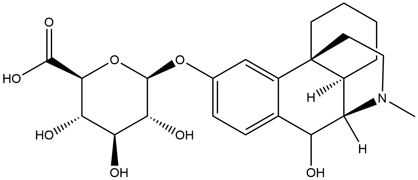 10β-Hydroxyl Dextrorphan 3-O-β-D-Glucuronide Struktur