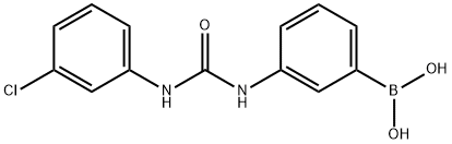 Boronic acid, B-[3-[[[(3-chlorophenyl)amino]carbonyl]amino]phenyl]- Struktur