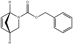 2-Azabicyclo[2.2.1]hept-5-ene-2-carboxylic acid, phenylmethyl ester, (1R,4S)- Struktur