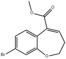 Methyl 8-bromo-2,3-dihydro-1-benzoxepin-5-carboxylate Struktur