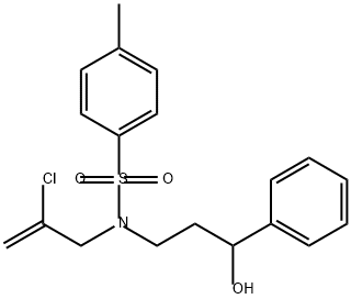 Benzenesulfonamide, N-(2-chloro-2-propen-1-yl)-N-(3-hydroxy-3-phenylpropyl)-4-methyl- Struktur