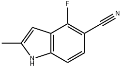 4-Fluoro-2-methyl-1H-indole-5-carbonitrile Struktur