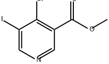 3-Pyridinecarboxylic acid, 4-chloro-5-iodo-, methyl ester Struktur