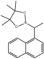 1,3,2-Dioxaborolane, 4,4,5,5-tetramethyl-2-[1-(1-naphthalenyl)ethyl]- Struktur