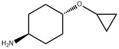 Cyclohexanamine, 4-(cyclopropyloxy)-, trans- Struktur