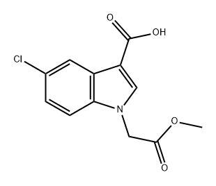 1H-Indole-1-acetic acid, 3-carboxy-5-chloro-, 1-methyl ester Struktur