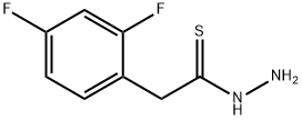 Benzeneethanethioic acid, 2,4-difluoro-, hydrazide Struktur