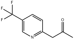 2-Propanone, 1-[5-(trifluoromethyl)-2-pyridinyl]- Struktur