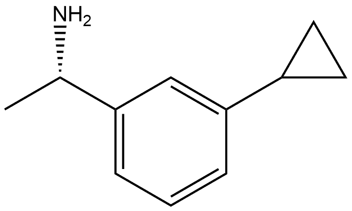 Benzenemethanamine, 3-cyclopropyl-α-methyl-, (αS)- Struktur