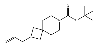 7-Azaspiro[3.5]nonane-7-carboxylic acid, 2-(2-oxoethyl)-, 1,1-dimethylethyl ester Struktur