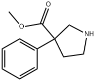 3-Pyrrolidinecarboxylic acid, 3-phenyl-, methyl ester Structure
