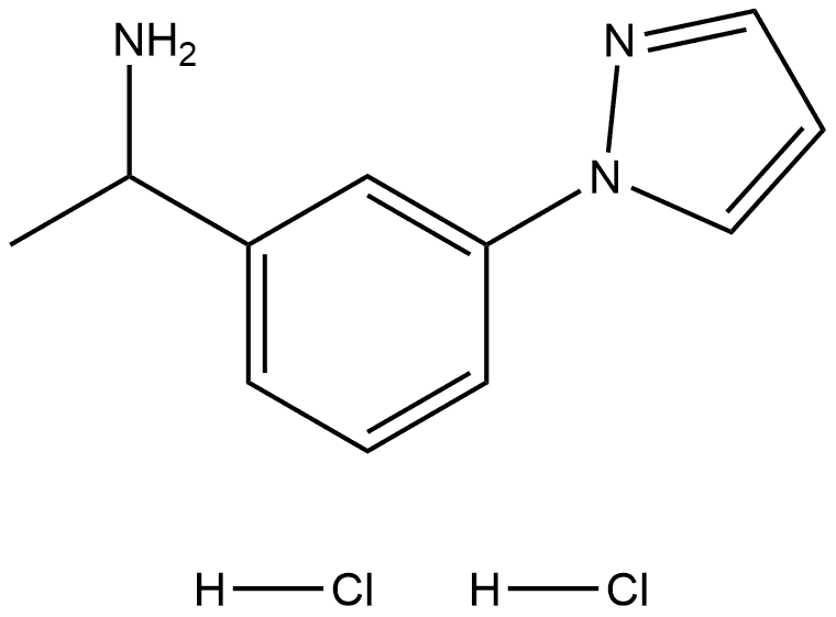 1-(3-(1H-pyrazol-1-yl)phenyl)ethan-1-amine dihydrochloride Struktur