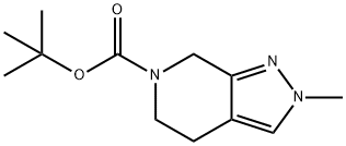 6H-Pyrazolo[3,4-c]pyridine-6-carboxylic acid, 2,4,5,7-tetrahydro-2-methyl-, 1,1-dimethylethyl ester Struktur