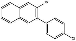 Naphthalene, 2-bromo-3-(4-chlorophenyl)- Struktur