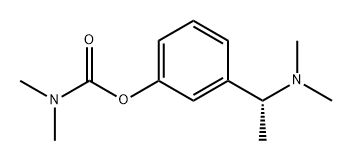 Carbamic acid, N,N-dimethyl-, 3-[(1R)-1-(dimethylamino)ethyl]phenyl ester Struktur