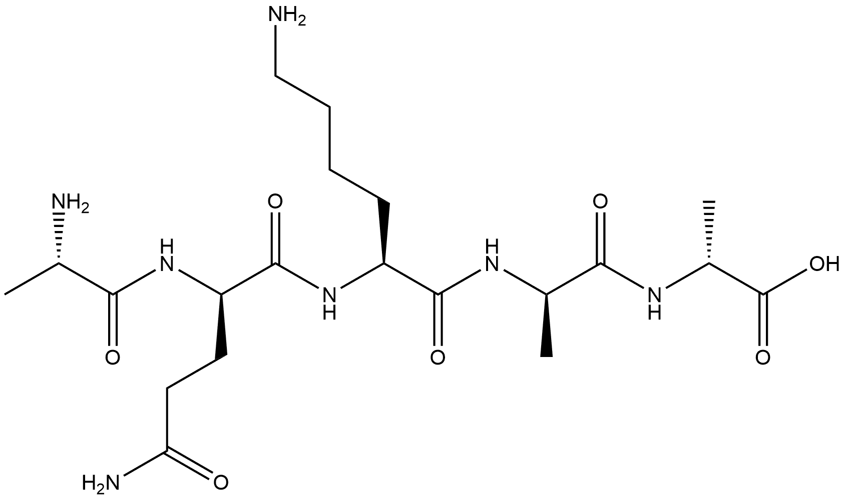 ALA-D-ISOGLUTAMINYL-LYS-D-ALA-D-ALA ACET Struktur