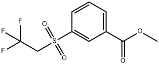 Methyl 3-[(2,2,2-trifluoroethyl)sulfonyl]benzoate Struktur