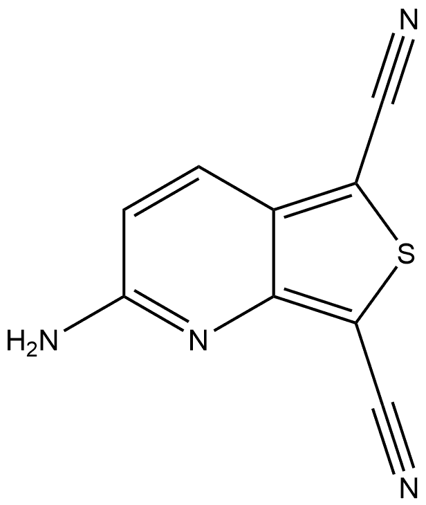 2,7-Benzothiazoledicarbonitrile, 6-amino- Struktur