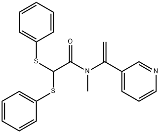 Acetamide, N-methyl-2,2-bis(phenylthio)-N-[1-(3-pyridinyl)ethenyl]-