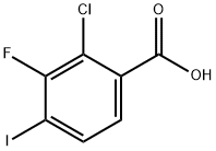 Benzoic acid, 2-chloro-3-fluoro-4-iodo- Struktur