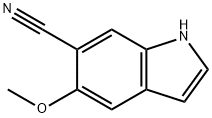 5-methoxy-1H-indole-6-carbonitrile Struktur