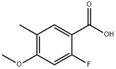 2-fluoro-4-methoxy-5-methylbenzoic acid Struktur