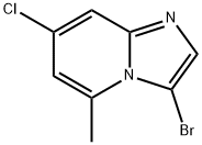 3-bromo-7-chloro-5-methylimidazo[1,2-a]pyridine Struktur