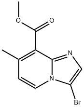 methyl 3-bromo-7-methylimidazo[1,2-a]pyridine-8-carboxylate Struktur