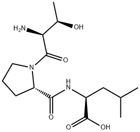 (S)-2-((S)-1-((2S,3R)-2-Amino-3-hydroxybutanoyl)pyrrolidine-2-carboxamido)-4-methylpentanoic acid Struktur