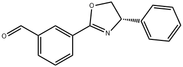 (S)-3-(4-Phenyl-4,5-dihydrooxazol-2-yl)benzaldehyde Struktur