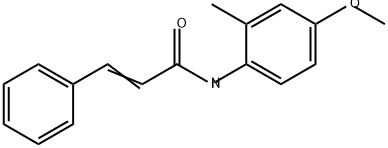 2-Propenamide, N-(4-methoxy-2-methylphenyl)-3-phenyl- Struktur