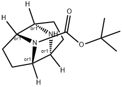 9,10-Diazatricyclo[4.2.1.12,5]decane-9-carboxylic acid, 1,1-dimethylethyl ester, (1R,2R,5S,6S)-rel- Struktur