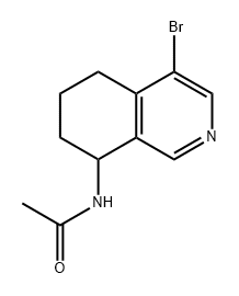 Acetamide, N-(4-bromo-5,6,7,8-tetrahydro-8-isoquinolinyl)- Struktur